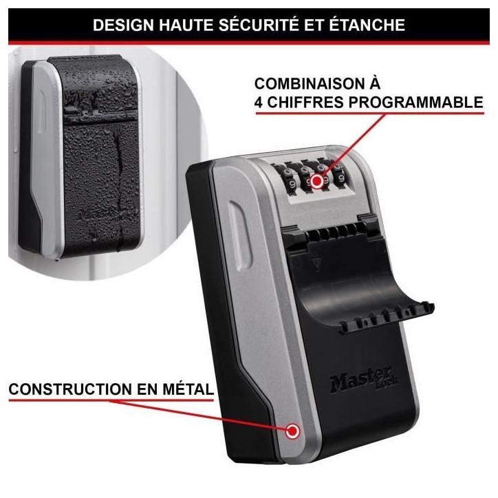Armoire de sécurité Masterlock Boîte a clés 5481EURD Format L Armoire de sécurité Masterlock Boîte a clés 5481EURD Format L