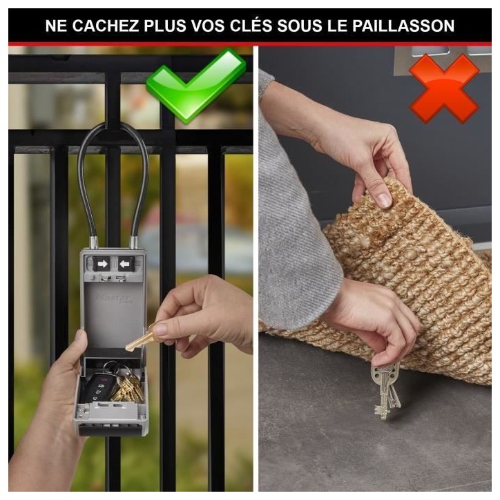 Armoire de sécurité Masterlock Boîte a clés 5482EURD Format L Armoire de sécurité Masterlock Boîte a clés 5482EURD Format L