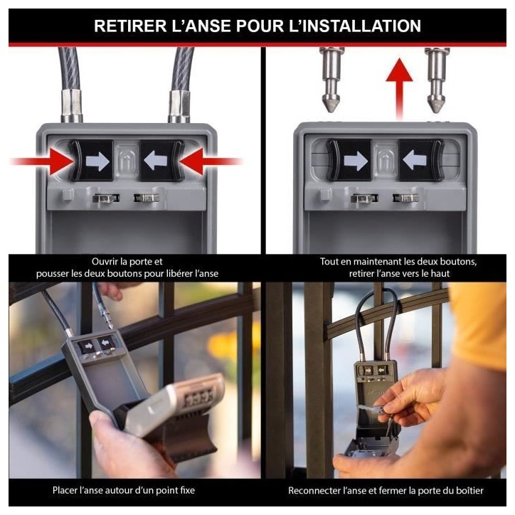 Armoire de sécurité Masterlock Boîte a clés 5482EURD Format L Armoire de sécurité Masterlock Boîte a clés 5482EURD Format L