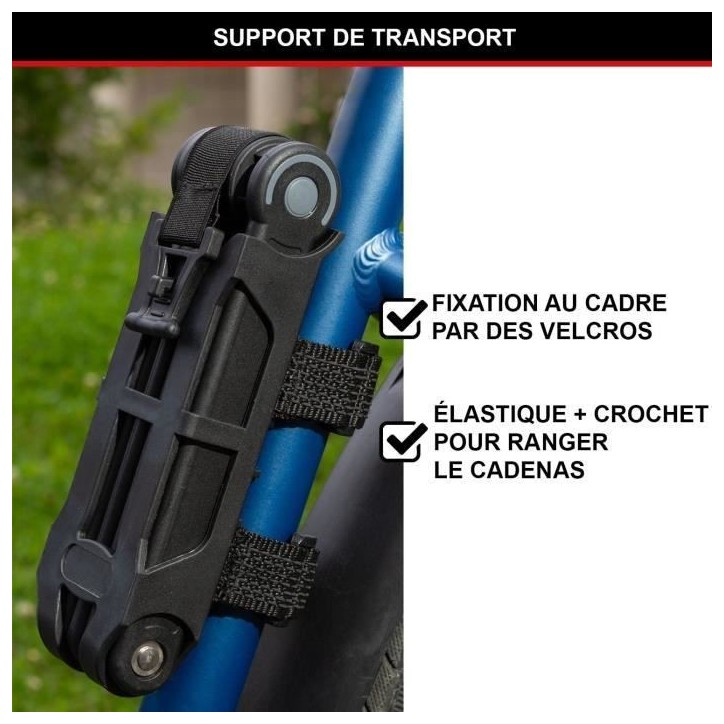 Antivol Vélo Pliable - MASTER LOCK - 8335EURDPRO - Acier Trempé, 4 Clés, Support Inclus Antivol Vélo Pliable - MASTER LOCK - 8335EURDPRO - Acier Trempé, 4 Clés, Support Inclus