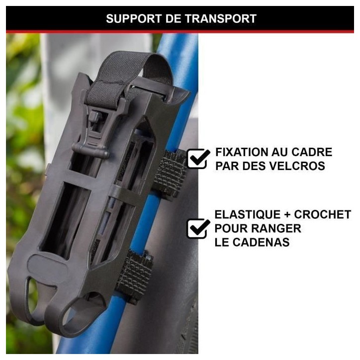Antivol Vélo a Code - MASTER LOCK - 8336EURDPRO - Acier Trempé, Combinaison Programmable, Support Inclus Antivol Vélo a Code - MASTER LOCK - 8336EURDPRO - Acier Trempé, Combinaison Programmable, Support Inclus
