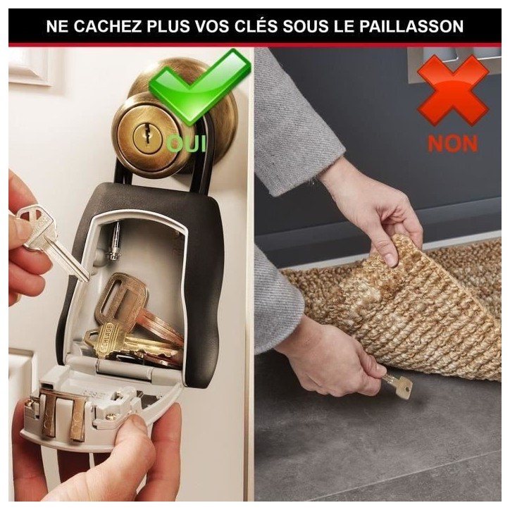 Boite a clés sécurisée - MASTER LOCK - 5400EURD - Format M - Avec anse - Select Access Partagez vos clés en toute sécurité Boite a clés sécurisée - MASTER LOCK - 5400EURD - Format M - Avec anse - Select Access Partagez vos clés en toute sécurité