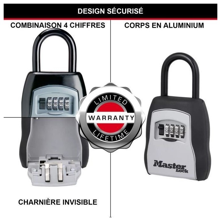 Boite a clés sécurisée - MASTER LOCK - 5400EURD - Format M - Avec anse - Select Access Partagez vos clés en toute sécurité Boite a clés sécurisée - MASTER LOCK - 5400EURD - Format M - Avec anse - Select Access Partagez vos clés en toute sécurité
