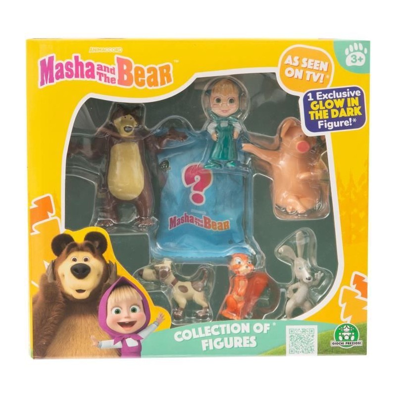Figurines - MASHA AND THE BEAR - Coffret 7 figurines avec 1 surprise - Figurines - MASHA AND THE BEAR - Coffret 7 figurines avec 1 surprise -