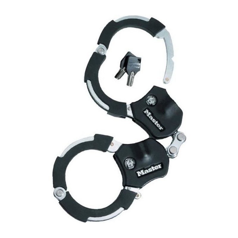 Antivol Masterlock menottes en acier trempé de 7.6cm de diametre 1 ma Antivol Masterlock menottes en acier trempé de 7.6cm de diametre 1 ma