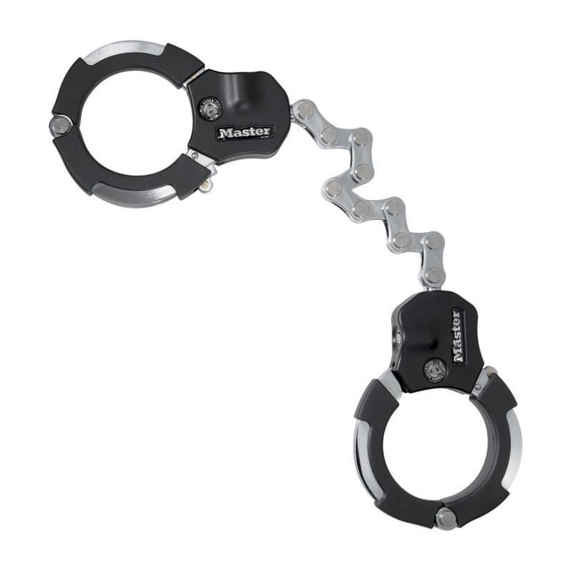 Antivol Masterlock Menottes Antivol Street Cuff en acier chromé