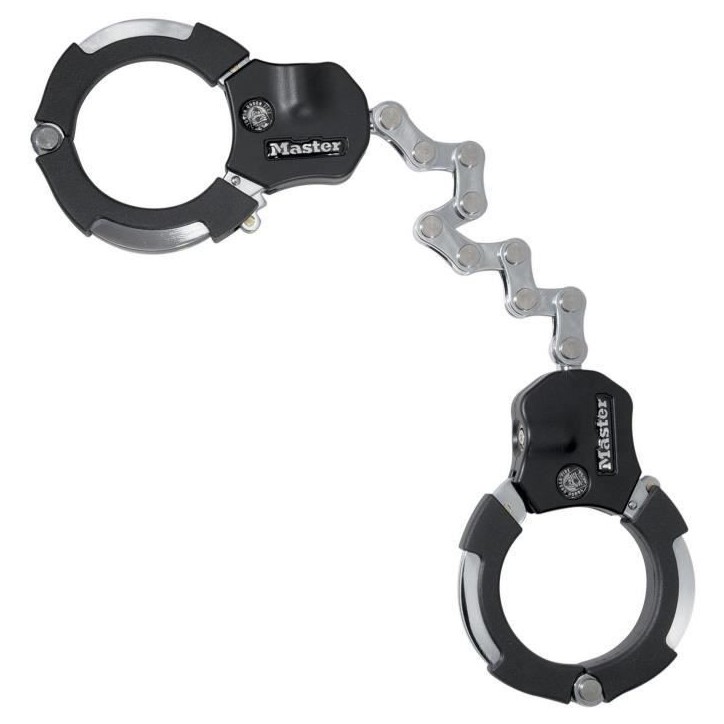 Antivol Masterlock Menottes Antivol Street Cuff en acier chromé Antivol Masterlock Menottes Antivol Street Cuff en acier chromé