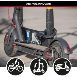 Antivol Masterlock Menottes Antivol Street Cuff en acier chromé