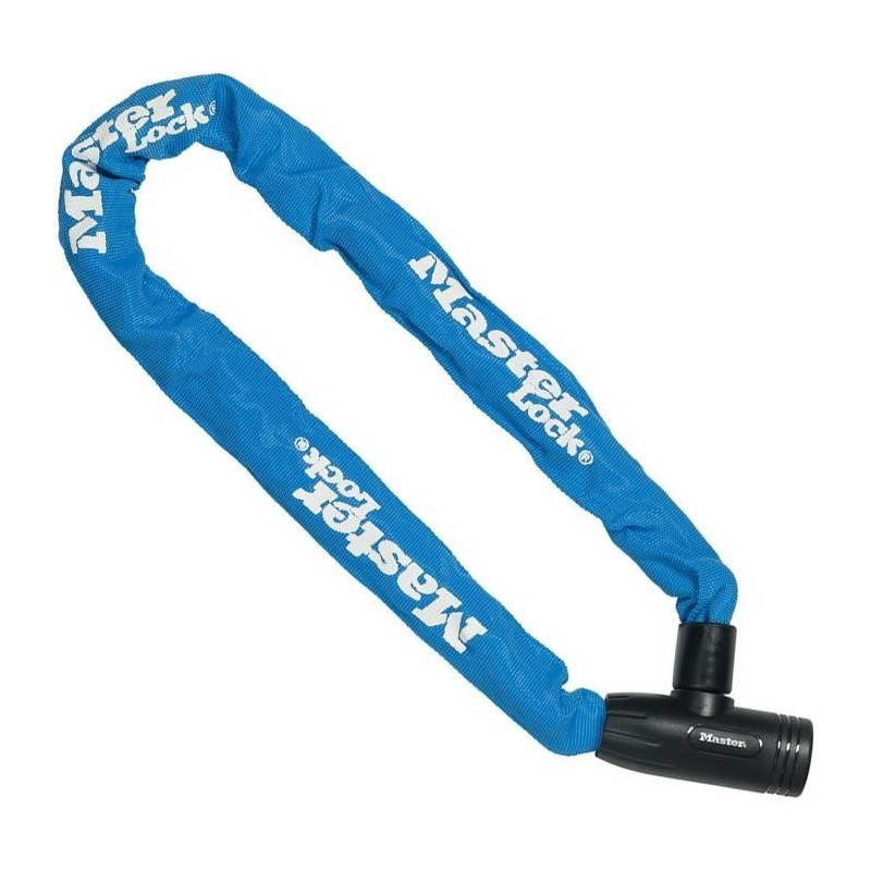MASTER LOCK Chaîne Antivol Vélo [Clé] [90 cm Chaîne] [Bleu] 8391EU