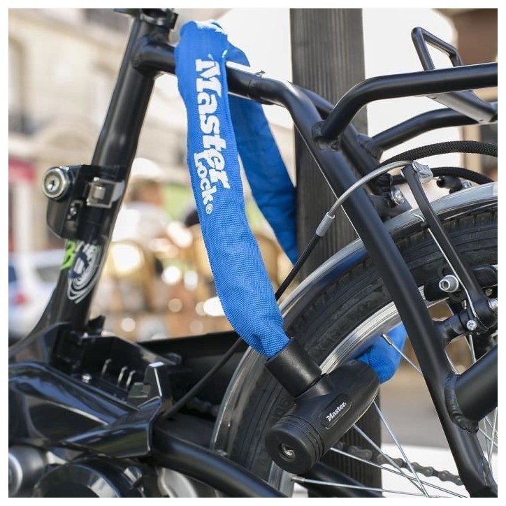 MASTER LOCK Chaîne Antivol Vélo [Clé] [90 cm Chaîne] [Bleu] 8391EURDPROCOLB