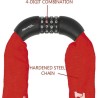 MASTER LOCK Chaîne Antivol Vélo [Combinaison] [90 cm Chaîne] [Rouge