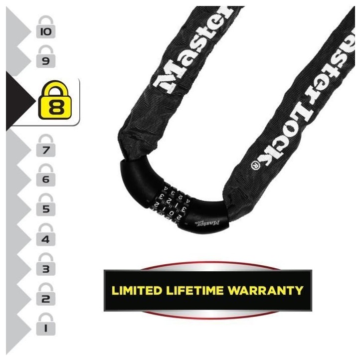 Antivol Masterlock Chaîne 8392EURDPRO Antivol Masterlock Chaîne 8392EURDPRO