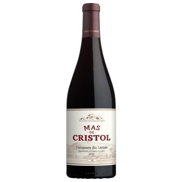 Domaine des Cres Ricards Mas de Cristol 2022 Terrasses du Larzac - Vin de rouge Languedoc