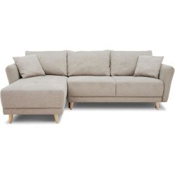 Canapé d'angle convertible réversible 3-4 places CLAUDIUS - Tissu Be