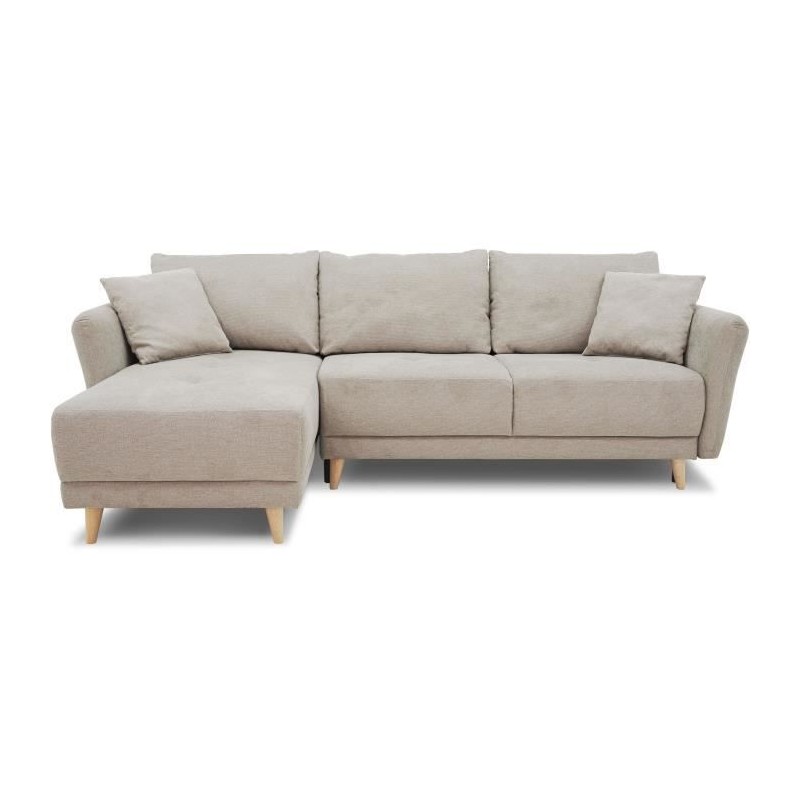 Canapé d'angle convertible réversible 3-4 places CLAUDIUS - Tissu Be Canapé d'angle convertible réversible 3-4 places CLAUDIUS - Tissu Be