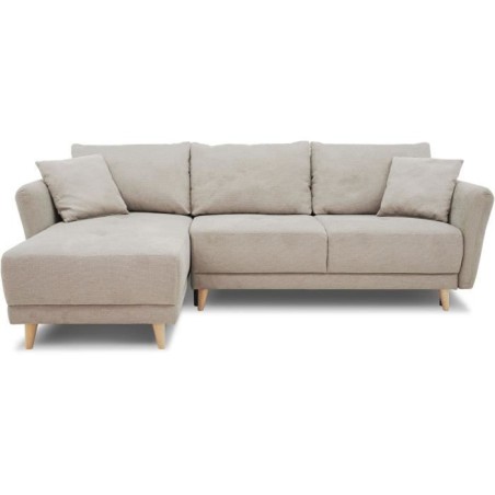 Canapé d'angle convertible réversible 3-4 places CLAUDIUS - Tissu Be