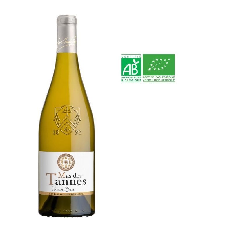 Mas des Tannes Réserve Blanc 2022 Pays d'Oc - Vin de blanc Languedoc Mas des Tannes Réserve Blanc 2022 Pays d'Oc - Vin de blanc Languedoc