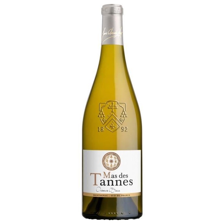 Mas des Tannes Réserve Blanc 2022 Pays d'Oc - Vin de blanc Languedoc - Bio