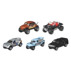 Matchbox - Pack de 5 Véhicules (modele aléatoire) - Petites Voitures