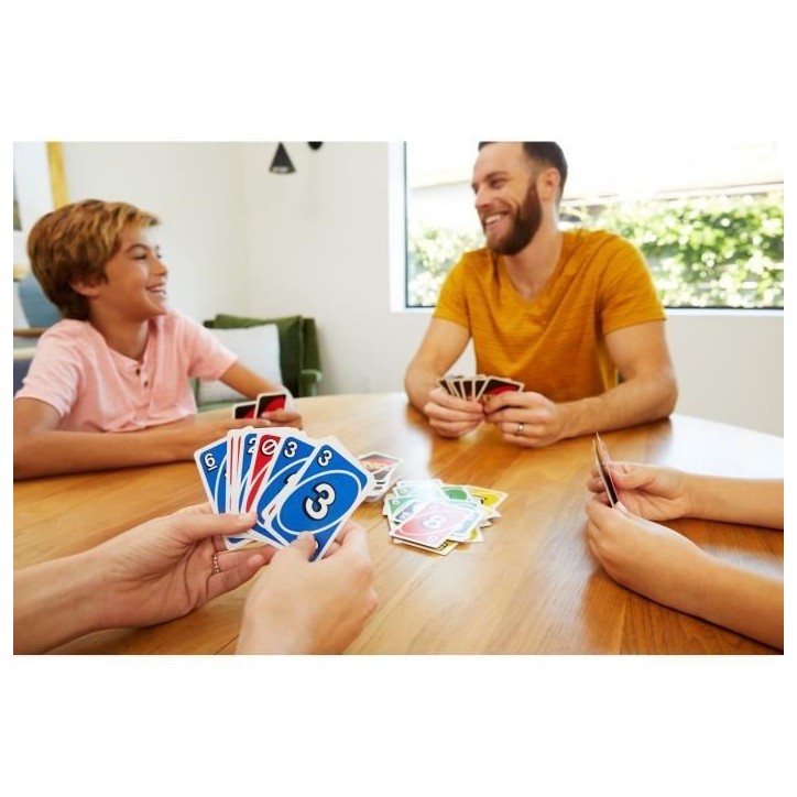Mattel Games - Uno Deluxe - Jeu de Cartes Famille - 7 ans et + K0888