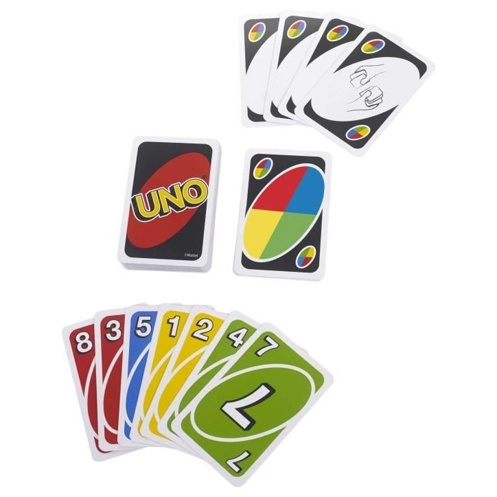 Mattel Games - Uno Deluxe - Jeu de Cartes Famille - 7 ans et + K0888