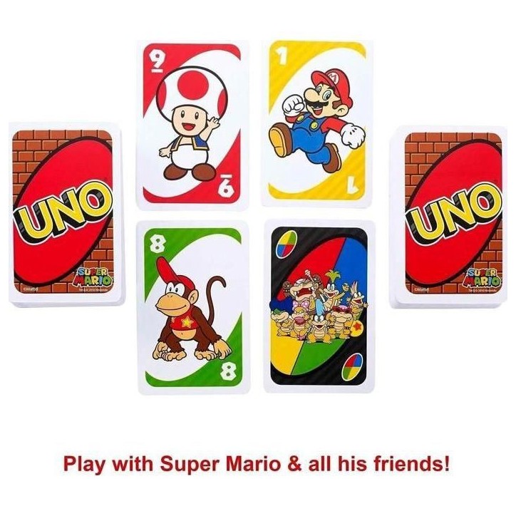 Mattel Games - Uno Super Mario Bros - Jeu de Cartes - Des 7 ans DRD00 Mattel Games - Uno Super Mario Bros - Jeu de Cartes - Des 7 ans DRD00