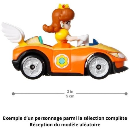 Hot Wheels - Véhicule Mario Kart (modele aléatoire) - Petite Voiture - 3 ans et + GBG25