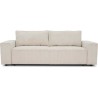 Canapé droit convertible 3 places JOSH - velours côtelé beige - Cof