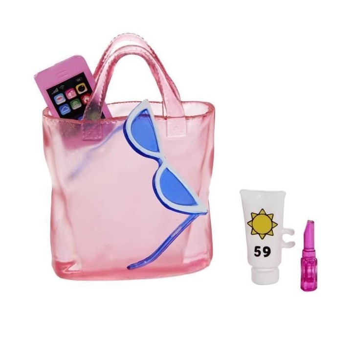 Barbie-Barbie Plage-Poupée blonde en maillot de bain et accessoires HPL73 Barbie-Barbie Plage-Poupée blonde en maillot de bain et accessoires HPL73