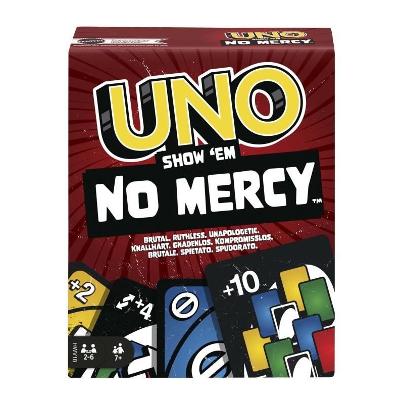 Mattel Games - UNO No Mercy - Jeu de cartes pour toute la famille Mattel Games - UNO No Mercy - Jeu de cartes pour toute la famille