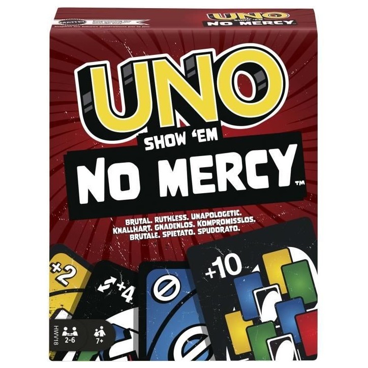 Mattel Games - UNO No Mercy - Jeu de cartes pour toute la famille Mattel Games - UNO No Mercy - Jeu de cartes pour toute la famille