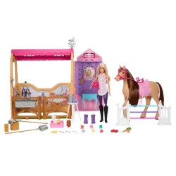 BARBIE Barbie Mysteries : The Great Horse Chase-Coffret écurie ultim