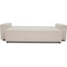 Canapé droit convertible 3 places JOSH - velours côtelé beige - Cof