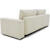 Canapé droit convertible 3 places JOSH - velours côtelé beige - Cof
