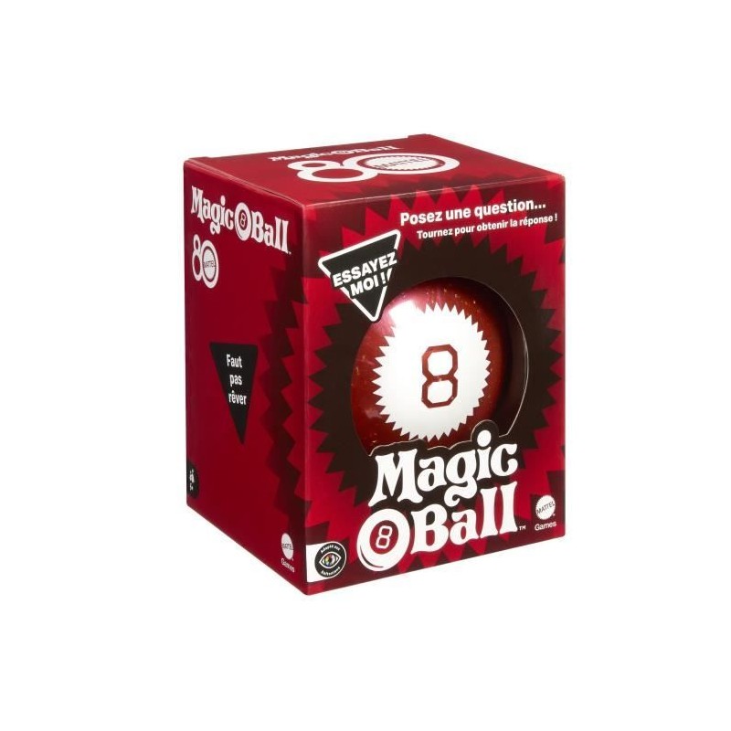 Magic 8 Ball - Boule Magique - Édition 80eme anniversaire de Matte Magic 8 Ball - Boule Magique - Édition 80eme anniversaire de Matte