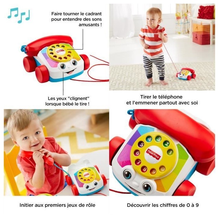 Fisher-Price - Le Téléphone Animé - Jouet d'éveil - 12 mois et + FGW66 Fisher-Price - Le Téléphone Animé - Jouet d'éveil - 12 mois et + FGW66