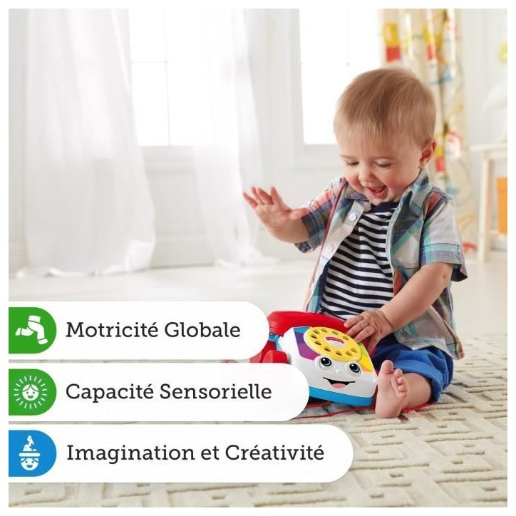 Fisher-Price - Le Téléphone Animé - Jouet d'éveil - 12 mois et + FGW66 Fisher-Price - Le Téléphone Animé - Jouet d'éveil - 12 mois et + FGW66