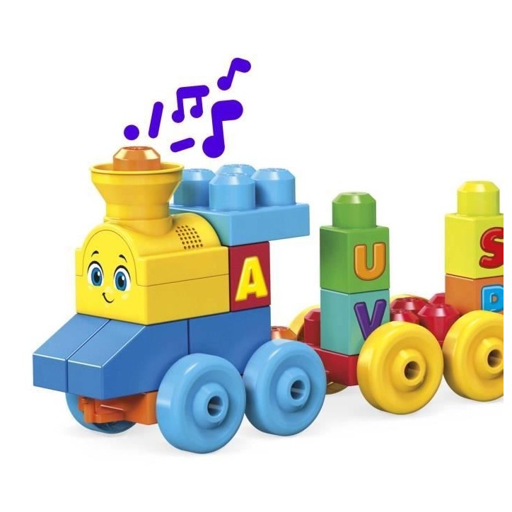 Mega Bloks - Le Train de l'Alphabet - Jouet de construction - 12 mois et + FWK22 Mega Bloks - Le Train de l'Alphabet - Jouet de construction - 12 mois et + FWK22
