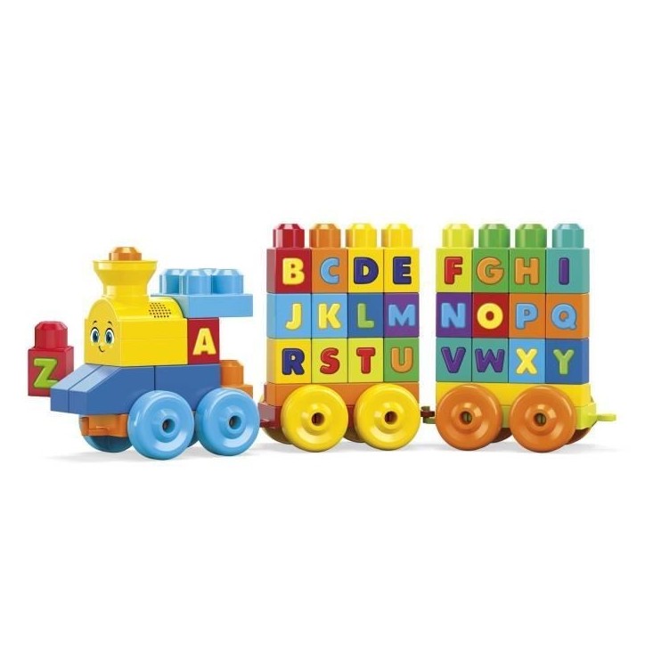 Mega Bloks - Le Train de l'Alphabet - Jouet de construction - 12 mois et + FWK22 Mega Bloks - Le Train de l'Alphabet - Jouet de construction - 12 mois et + FWK22