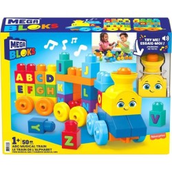 Mega Bloks - Le Train de l'Alphabet - Jouet de construction - 12 mois