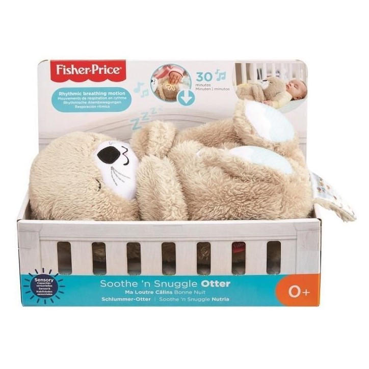 Fisher-Price - Ma Loutre Câlins Bonne Nuit - Peluche Veilleuse Bébé Musicale et Lumineuse - Jouet d'Eveil - Des la naissance Fisher-Price - Ma Loutre Câlins Bonne Nuit - Peluche Veilleuse Bébé Musicale et Lumineuse - Jouet d'Eveil - Des la naissance