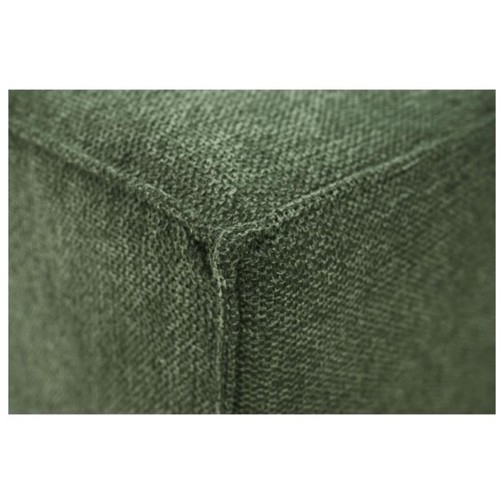 Canapé convertible 3 places JOSH - Tissu Loft Olive - Coffre de rangement - L 239 x P 117 x H 65 cm