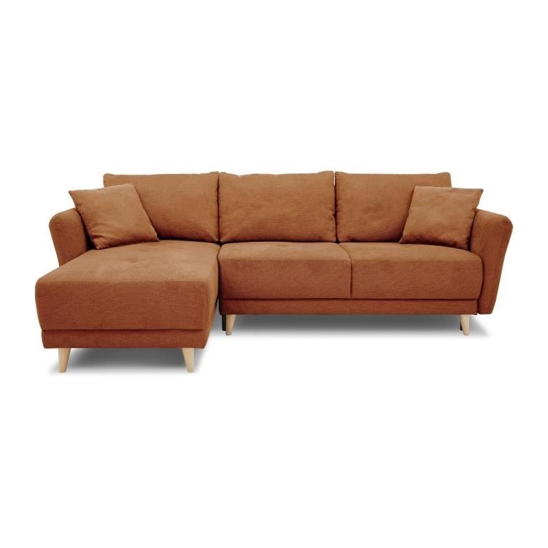 Canapé d'angle convertible réversible 3-4 places CLAUDIUS - Tissu Te Canapé d'angle convertible réversible 3-4 places CLAUDIUS - Tissu Te