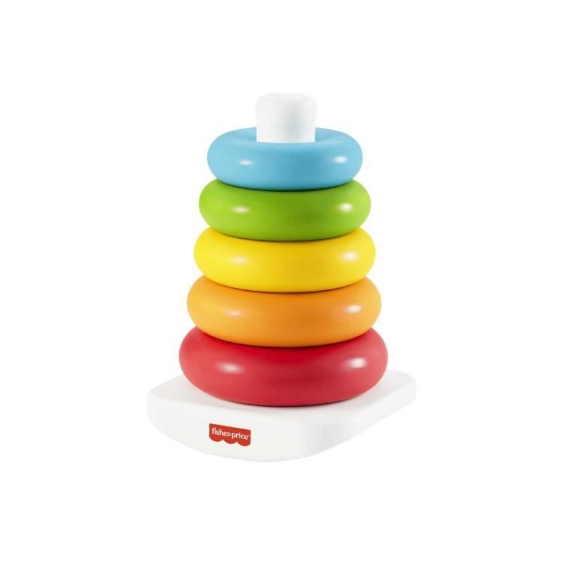 Fisher-Price - Pyramide arc-en-ciel - Jouet d'éveil 1er âge - Des 6 Fisher-Price - Pyramide arc-en-ciel - Jouet d'éveil 1er âge - Des 6