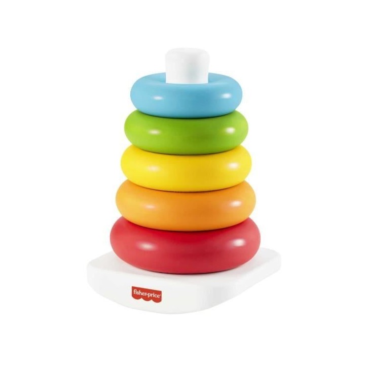 Fisher-Price - Pyramide arc-en-ciel - Jouet d'éveil 1er âge - Des 6 mois GRF09 Fisher-Price - Pyramide arc-en-ciel - Jouet d'éveil 1er âge - Des 6 mois GRF09