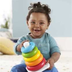 Fisher-Price - Pyramide arc-en-ciel - Jouet d'éveil 1er âge - Des 6
