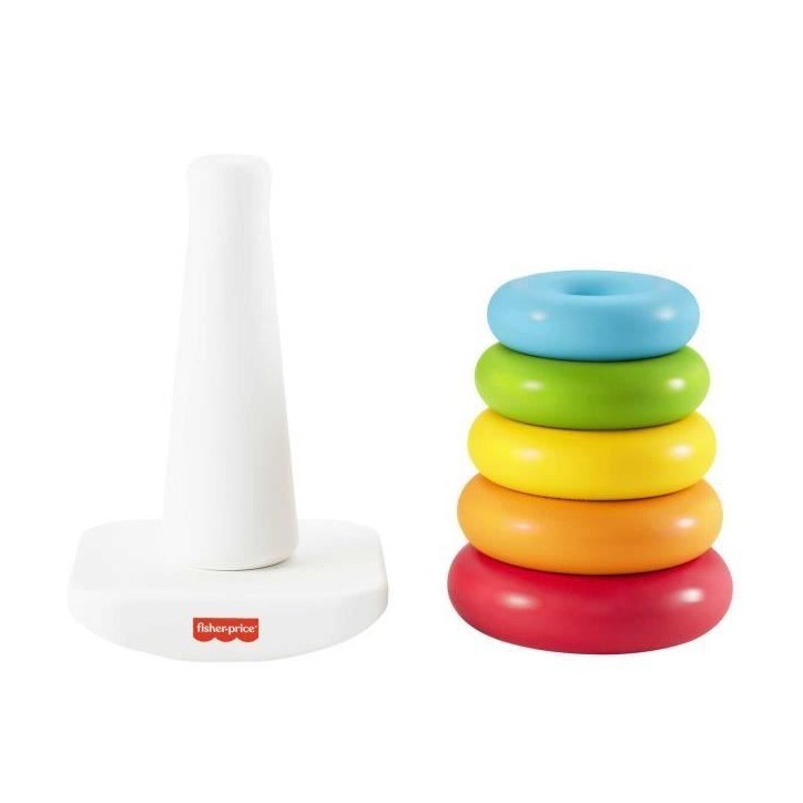 Fisher-Price - Pyramide arc-en-ciel - Jouet d'éveil 1er âge - Des 6 mois GRF09 Fisher-Price - Pyramide arc-en-ciel - Jouet d'éveil 1er âge - Des 6 mois GRF09
