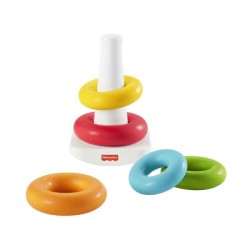 Fisher-Price - Pyramide arc-en-ciel - Jouet d'éveil 1er âge - Des 6