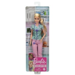 Barbie - Barbie infirmiere - Poupée Mannequin - Des 3 ans GTW39