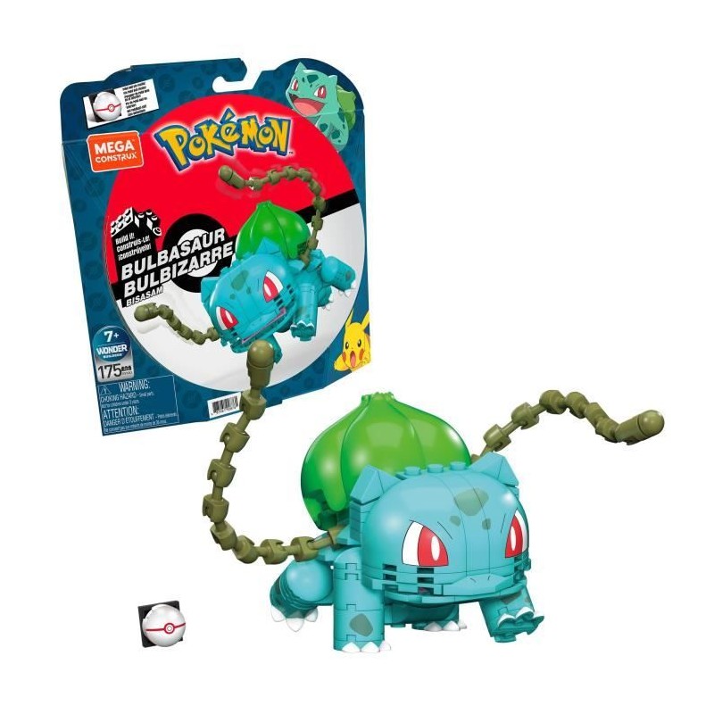 Mega Construx - Pokémon Bulbizarre a construire - Briques de construc Mega Construx - Pokémon Bulbizarre a construire - Briques de construc